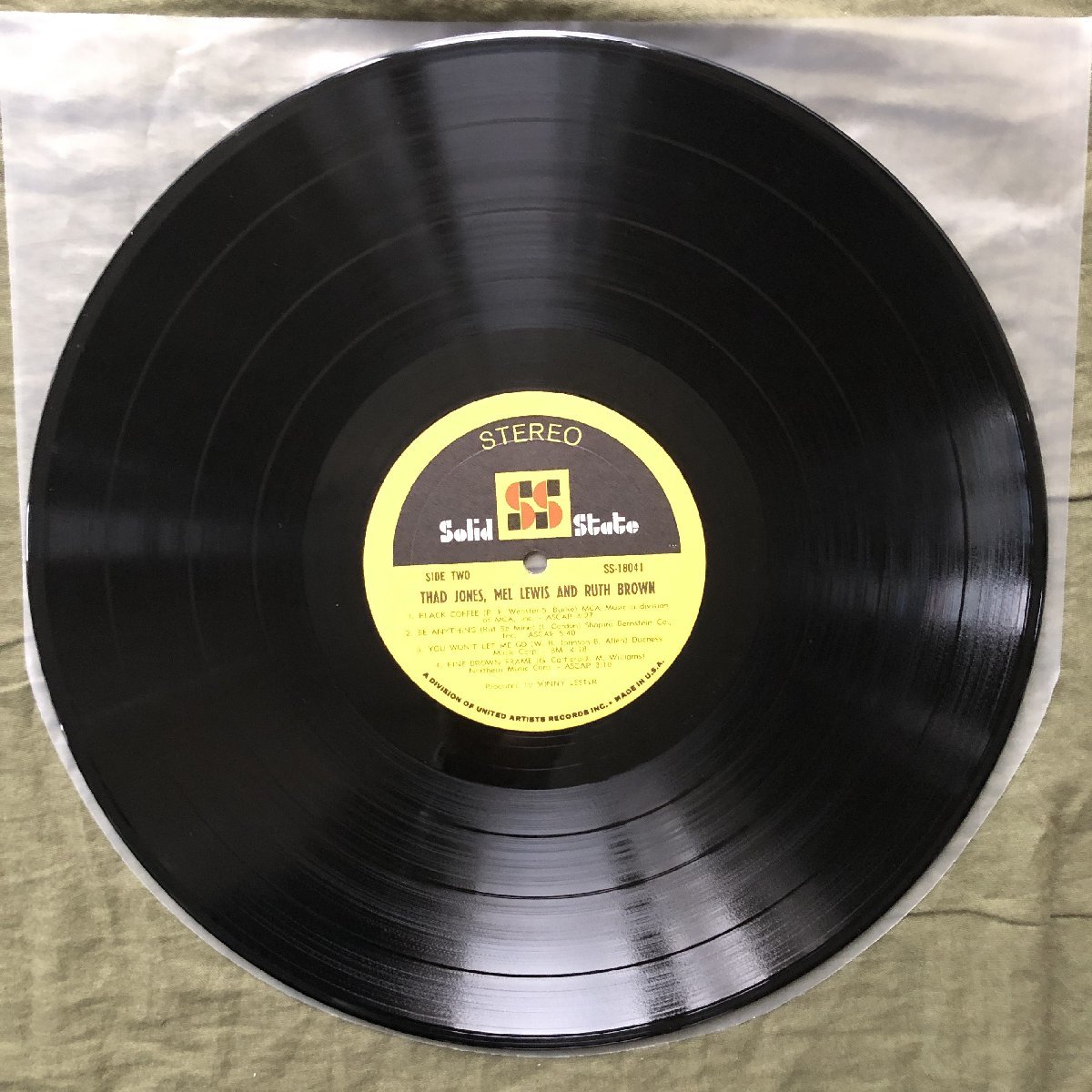 原信夫Collection 傷なし美盤 美ジャケ 1968年 米国 本国初盤 LPレコード The Big Band Sound Of Thad Jones Mel Lewis ft.Miss Ruth Brown_画像9