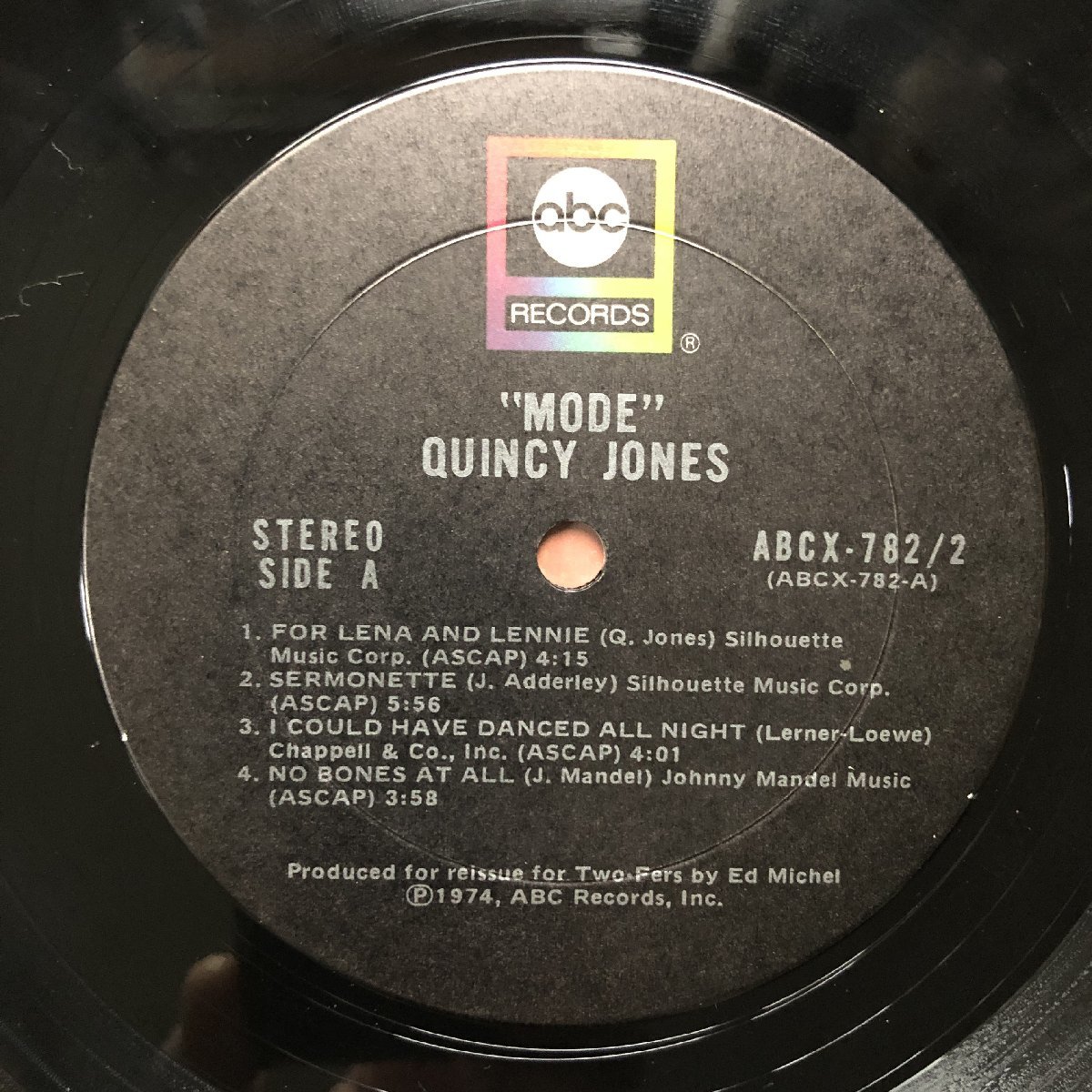 原信夫Collection 美盤 1974年 米国 本国オリジナルリリース盤 Quincy Jones 2枚組LPレコード Mode ジャズ_画像7
