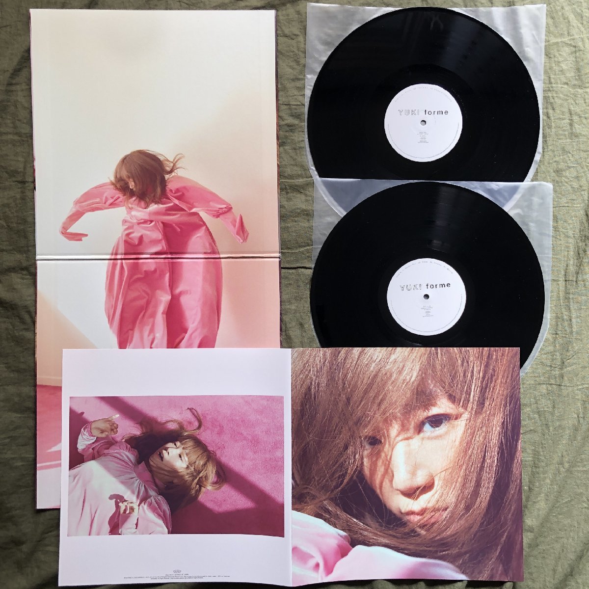 傷なし美盤 美ジャケ 新品同様 レア盤 2019年 オリジナルリリース盤 ユキ Yuki 2枚組LPレコード Forme チャイム トロイメライ_画像5