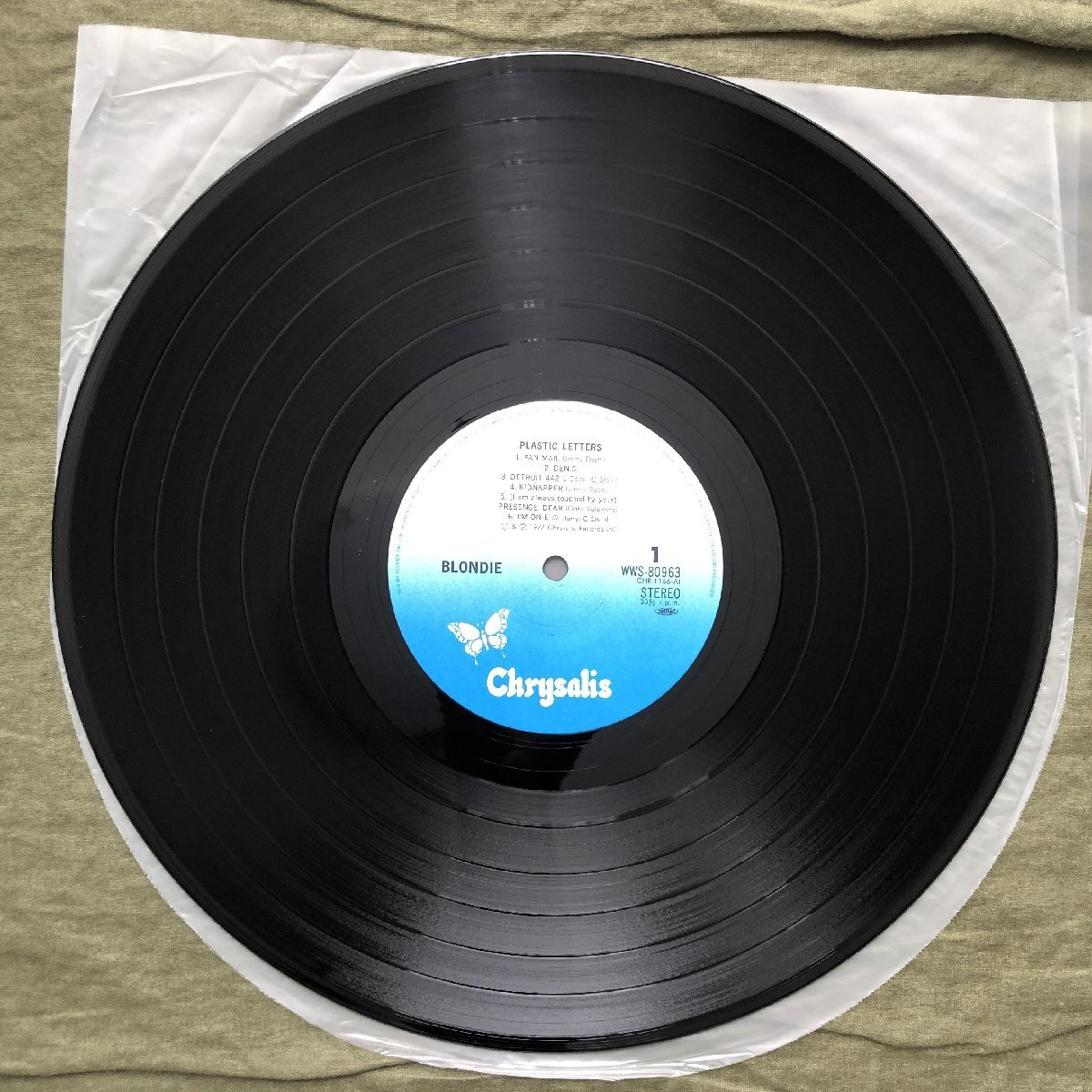 傷なし美盤 良ジャケ 1977年 国内盤 ブロンディ Blondie LPレコード 囁きのブロンディ Plastic Letters 帯付パンク Deborah Harry CBGB_画像8