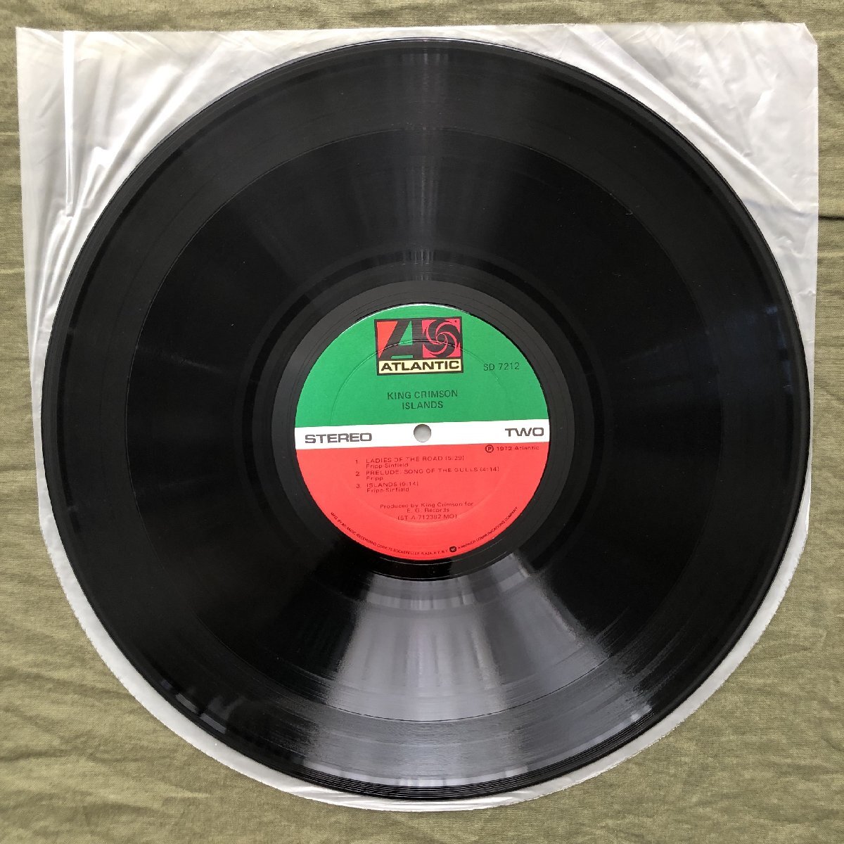  царапина нет прекрасный запись 1972 год SD 7212 американский первый запись King * Crimson King Crimson LP запись Islay nzIslands: Robert Fripp, Peter Sinfield