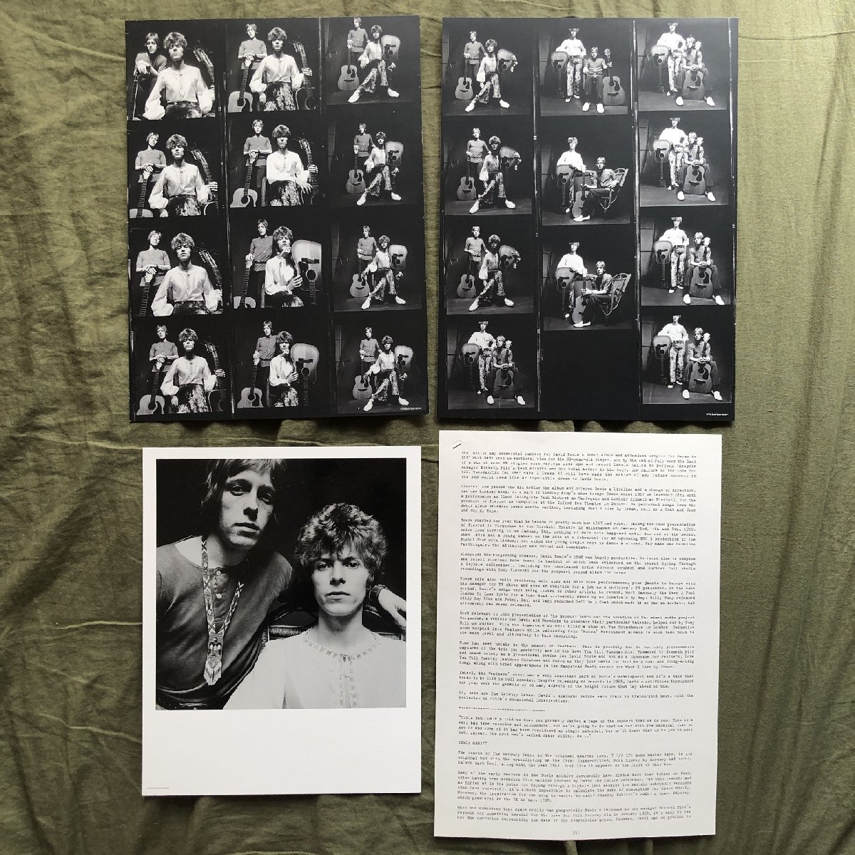 未使用品 激レア 2019年 英国 本国オリジナル盤 デビッド・ボウイ David Bowie LPレコードBOXセット Mercury Demos: Space Oddity リーフ_画像6