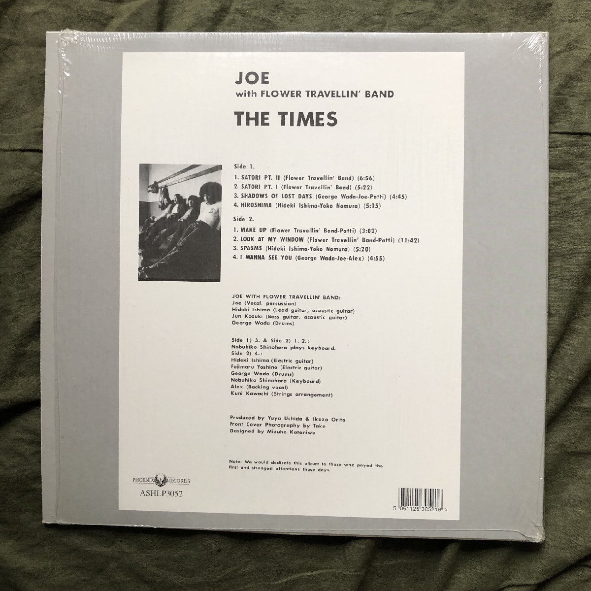 傷なし美盤 美ジャケ 新品並み 180g重量盤 2012年 レア英国盤 Joe With Flower Travellin' Band LPレコード The Times ジョー山中_画像2