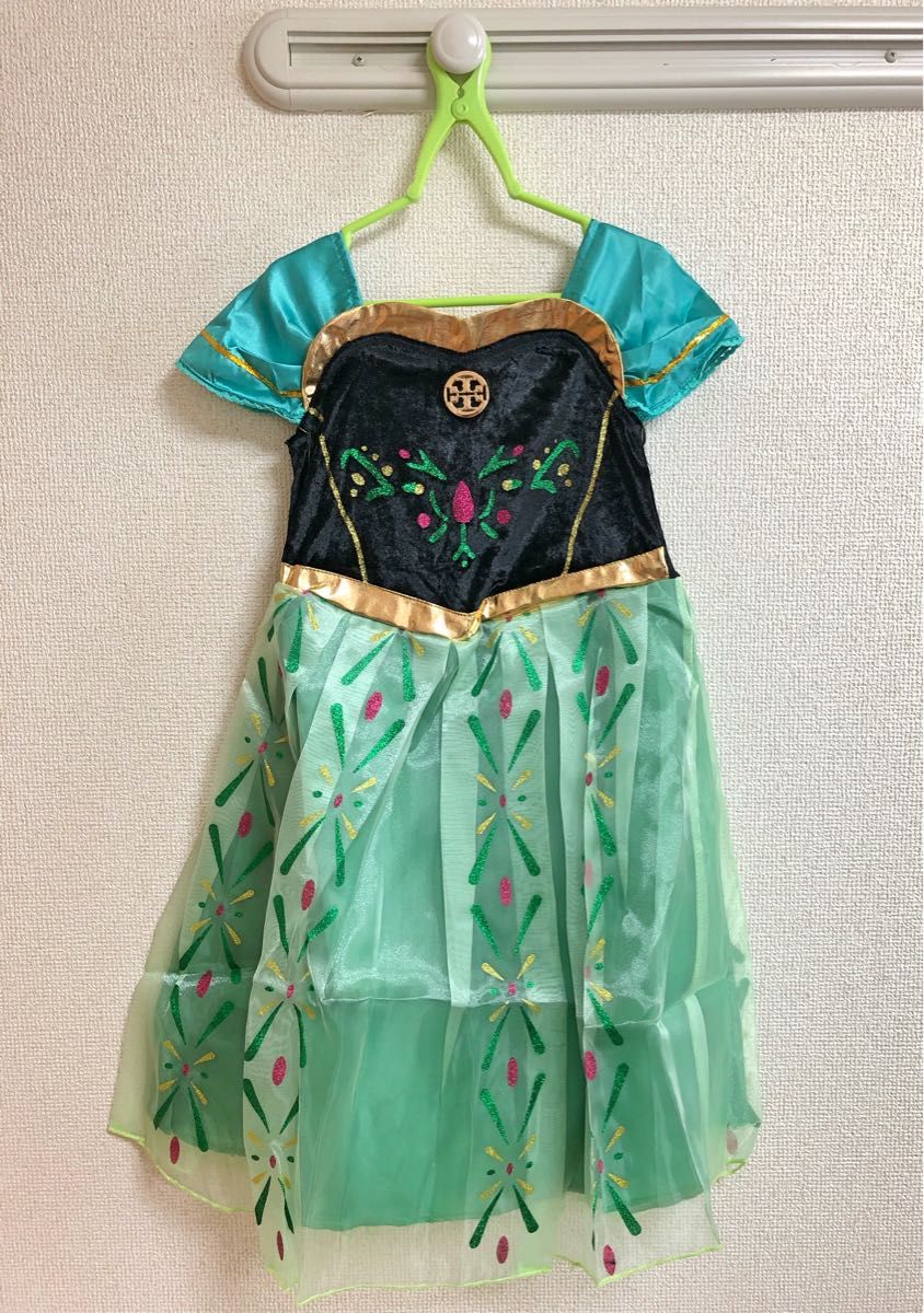 【Mサイズ120cm】アナ雪 Frozen ドレス コスチューム　衣装　コスプレ　子供　ハロウィン