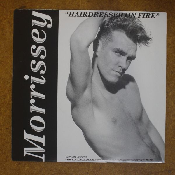 f08/EP/モリッシーMORRISSEY/ヘアドレッサー・オン・ファイアーHAIRDRESSER ON FIRE★片面シングル　_画像1