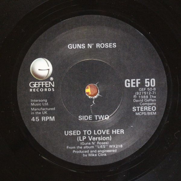 f08/EP/Guns N' Roses - Paradise City　/UK　GEF50_画像6