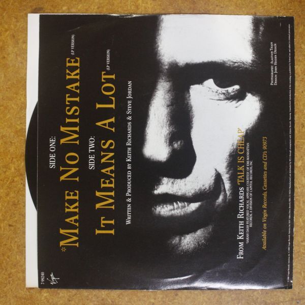 f08/EP/Keith Richards - Make No Mistake　キース・リチャーズ_画像2
