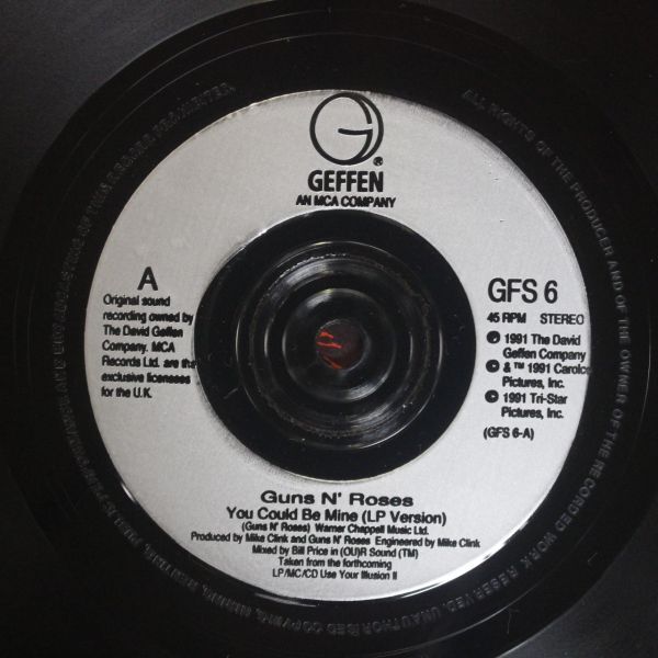 f08/EP/美品 Guns N' Roses - You Could Be Mine ターミネーター２主題歌 ガンズアンドローゼズの画像4