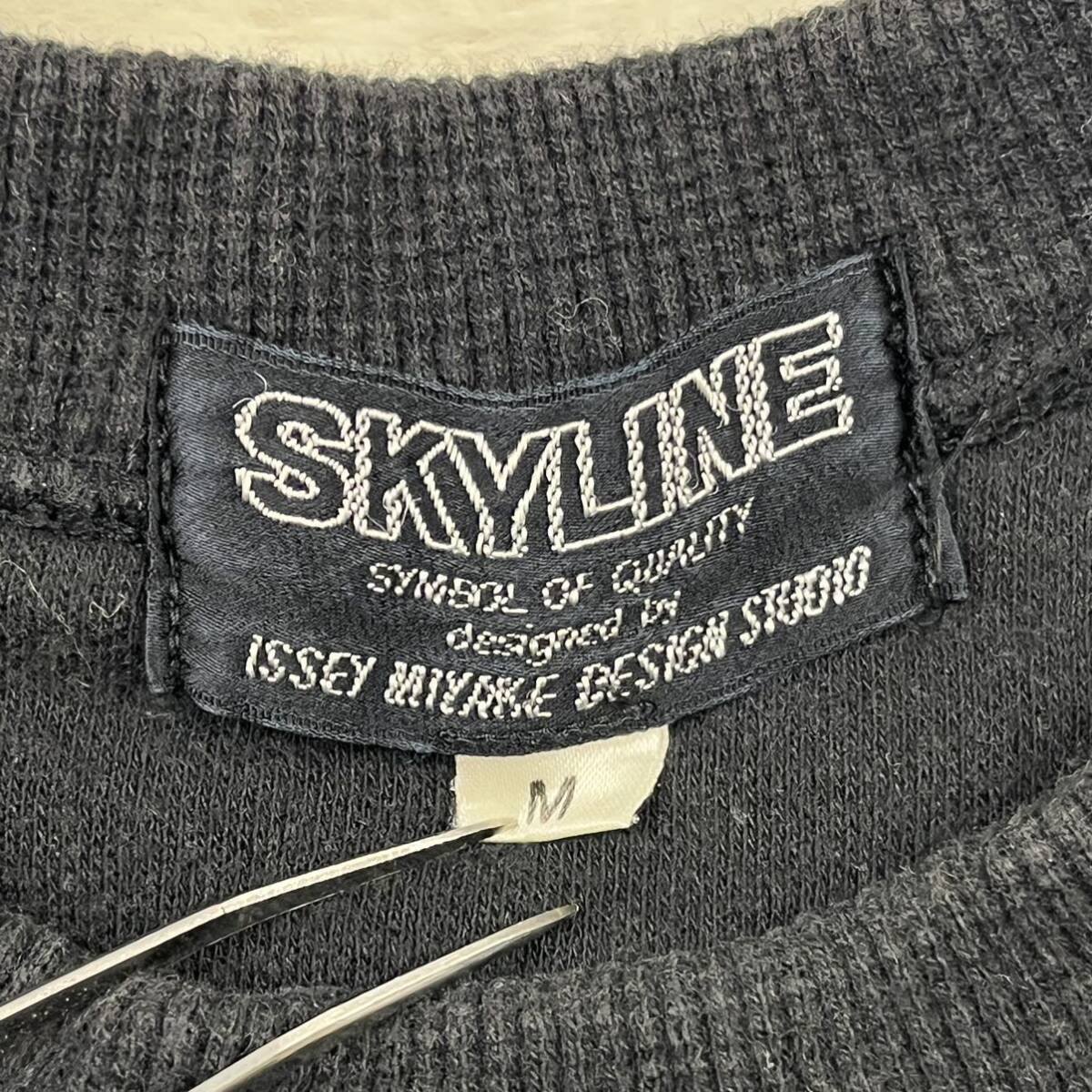 SKYLINE ISSNY MIYAKE スカイライン イッセイミヤケ パイル地トレーナー トップス クルーネック レトロ ヴィンテージ M 国内正規品 日本製_画像5