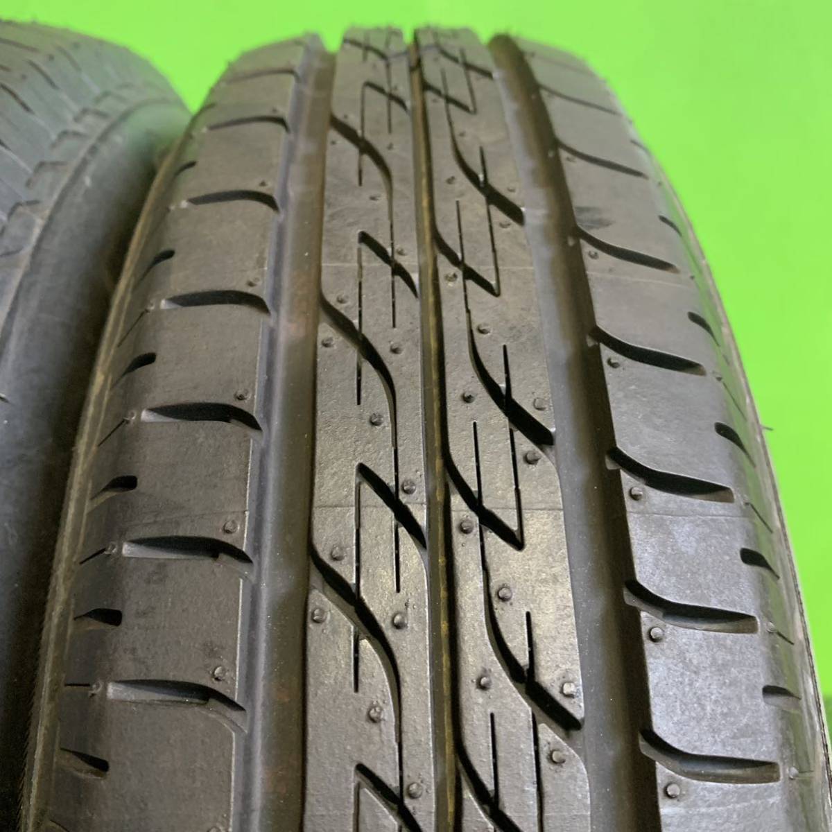 AE475-403 ほぼ新品 ブリヂストン NEXTRY 145/80R13 75S 社外 ECO FORME 13x4.00B +45 PCD100 4穴 【4本】タント ムーヴ 等1円スタート_画像10