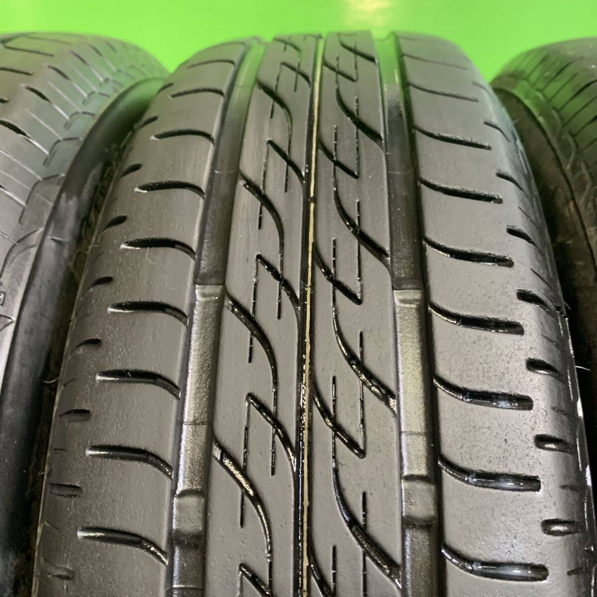 AE943-403 バリ溝 ブリヂストンNEXTRY 155/65R13 サマータイヤ 【4本】スチール 13x4.00B +46 PCD100 4穴 ライフ ルークス ekワゴン 等_画像4