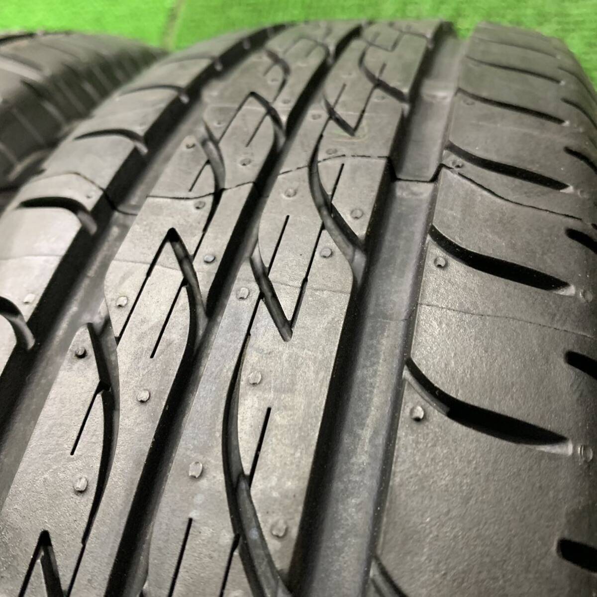 AE523-403 ★新品★ブリヂストンNEXTRY 155/65R13 73S 社外ホイール 13x4.00B +42 PCD100 4穴 【4本】 ステラ ラパン 等 1円スタートの画像9