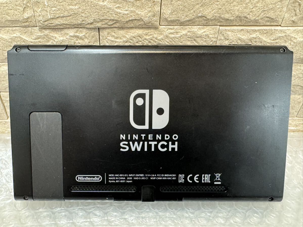 三263☆【初期化済】Nintendo Switch ニンテンドースイッチ ネオンブルー ネオンレッド 元箱付き 2020年製☆の画像3