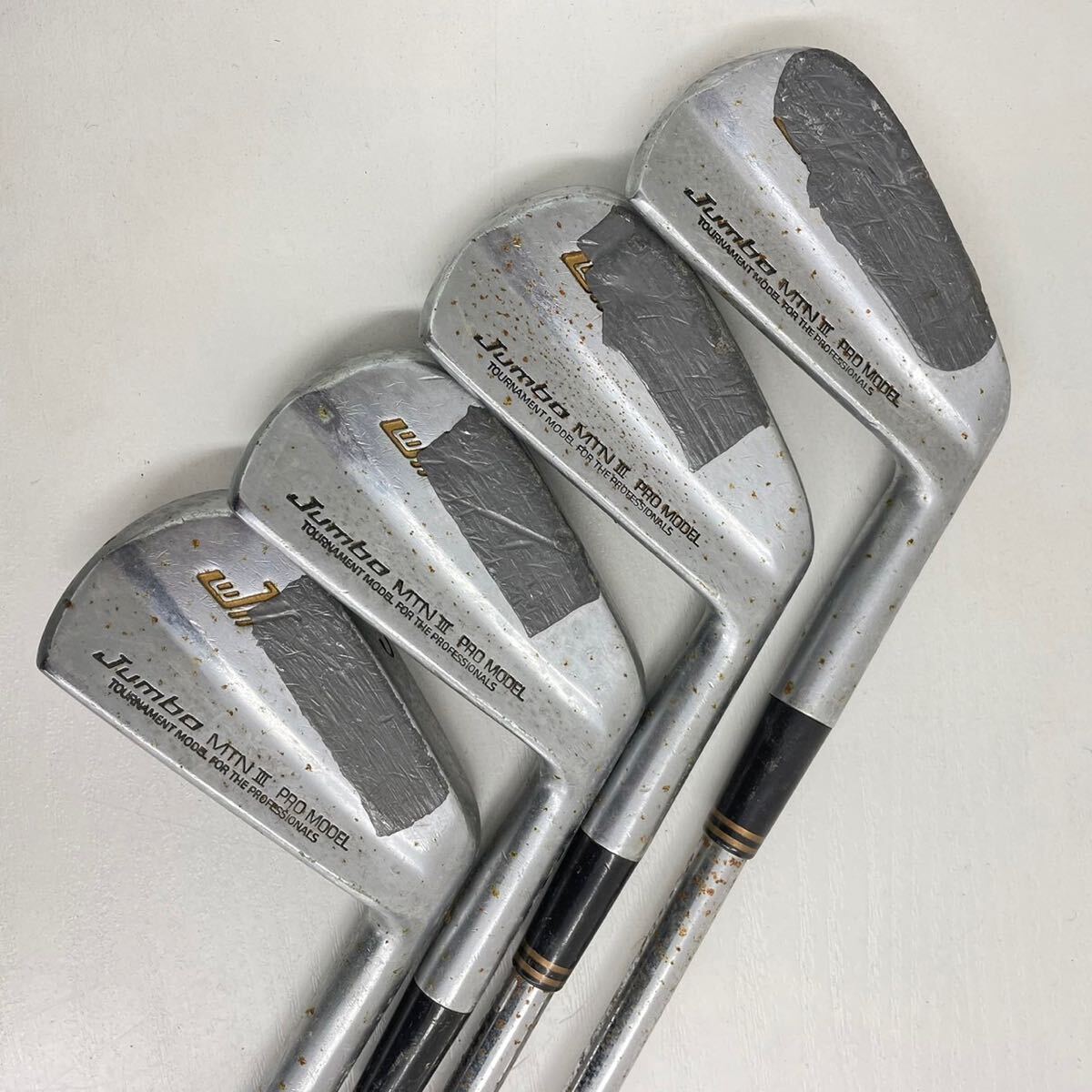 26☆【中古保管品】BRIDGESTONE ブリヂストン Jumbo MTN III PRO MODEL 3 〜9 S PS P アイアン 10本セット ゴルフクラブ 右利き用 メンズ☆_画像9