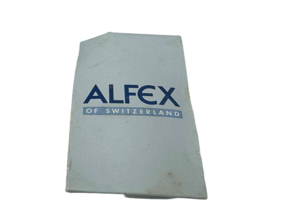 三43【現状品】ALFEX アルフェックス 腕時計 チェンジベゼル クォーツ 不動品 白文字盤 ALFEX of SWITZERLANDの画像8