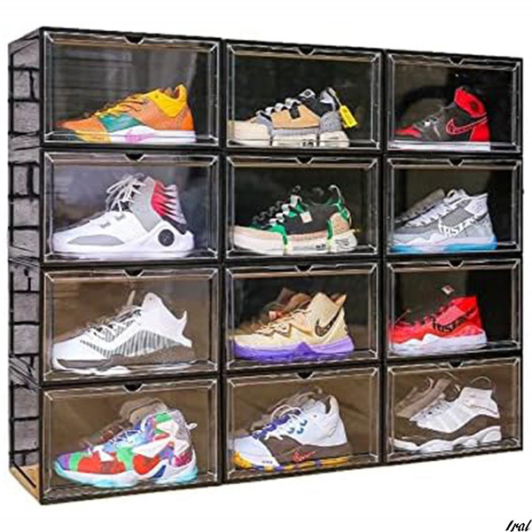 シューズボックス 組み立て式 6個セット クリアシューズケース 透明BOX 靴箱 スニーカー収納 ケース おしゃれ