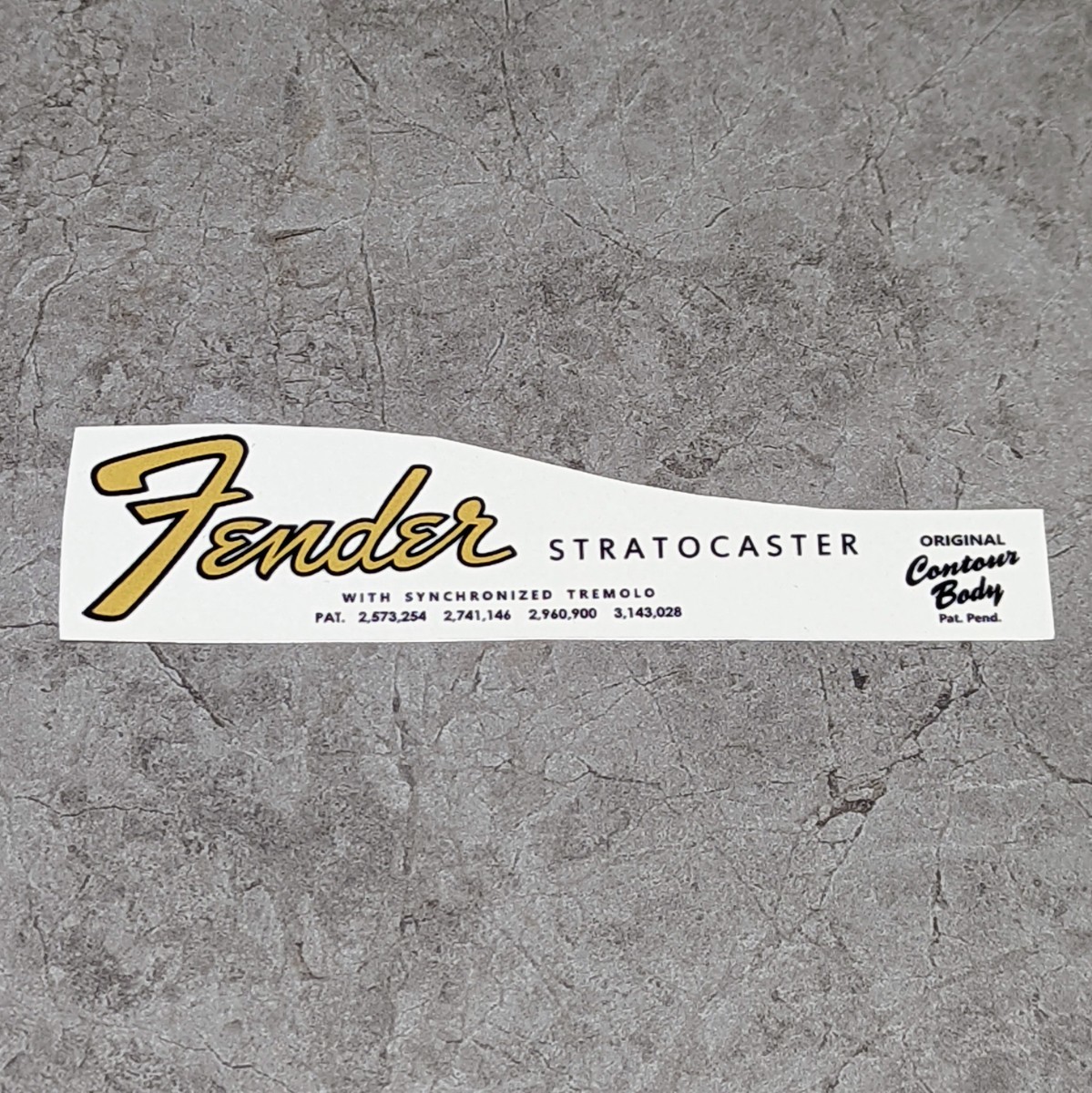 Fender STRATOCASTER 1964-65 水転写デカール トラロゴ_画像1