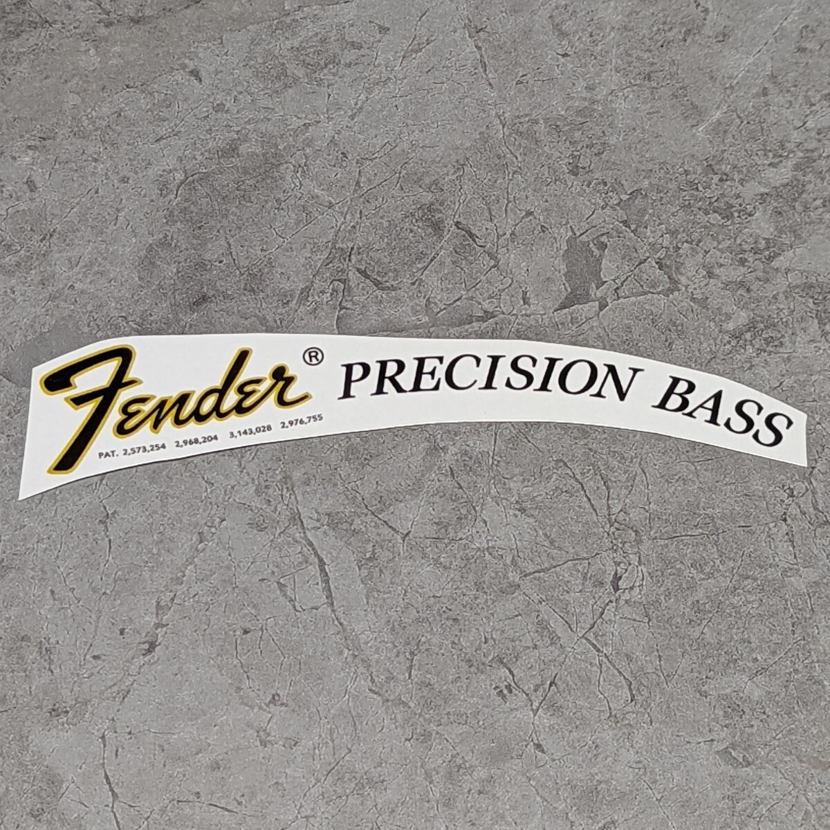 Fender PRECISION BASS 水転写デカール CBSロゴ_画像1
