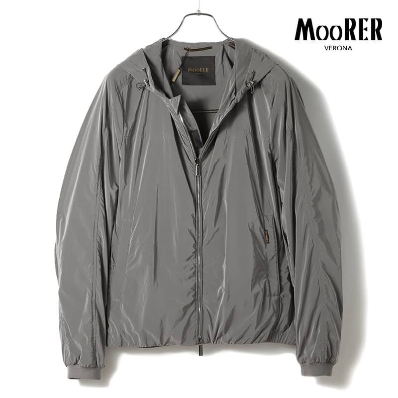 ◆【MOORER(ムーレー)/春夏/撥水ナイロンポリエステルフーデッドブルゾン(ALBORI-OS)】[mor2370242-48]_画像1