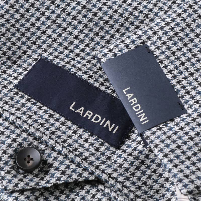 ◆【LARDINI(ラルディーニ)/春夏/ウールシルクサマーツイード千鳥格子柄2Bジャケット(SPECIAL L)】[ldn2450261-48]_画像10