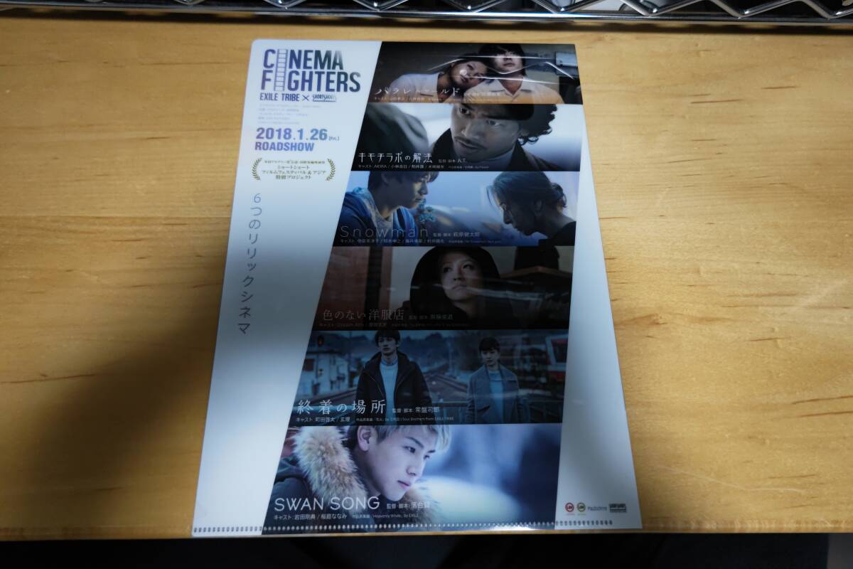 「CINEMA FIGHTERS」　クリアファイル　全６種　前売特典　シネマファイターズ_画像4