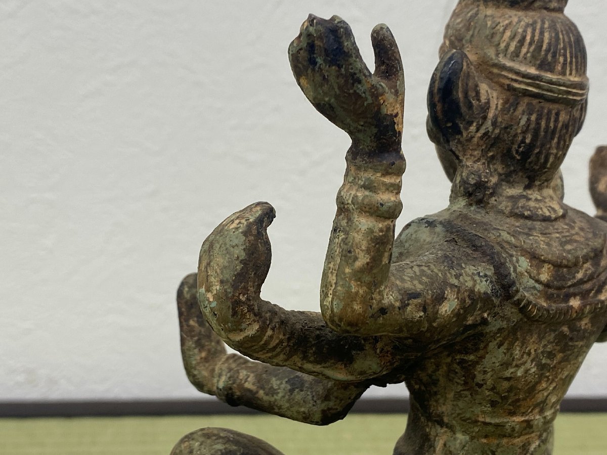 仏教美術 古銅 仏 仏像 坐像 置物 骨董品 美術品 4260wbyN_画像6