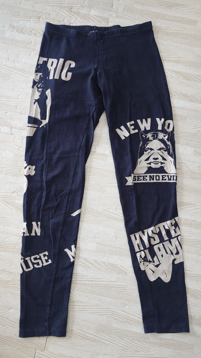  Hysteric Glamour HYSTERIC GLAMOUR leggings black black free shipping 3