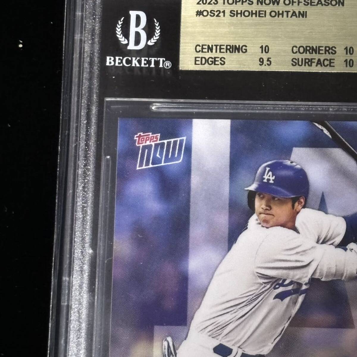 BGS 10 Topps Now Shohei Ohtani 大谷翔平 ドジャース ユニフォーム 鑑定品 ゴールドラベル 2セットの画像2