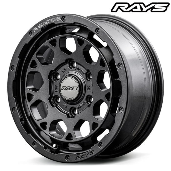 業販品 [4本] RAYS TEAM DAYTONA M9+ SPEC M セミグロススーパーダークガンメタ (AOJ) 17インチ 8J+20 6H-139.7_画像1