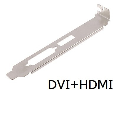 ビデオカード用フルハイトブラケット DVI+HDMI グラボ交換用ブラケット (DPにも一部対応)【I3】_画像1