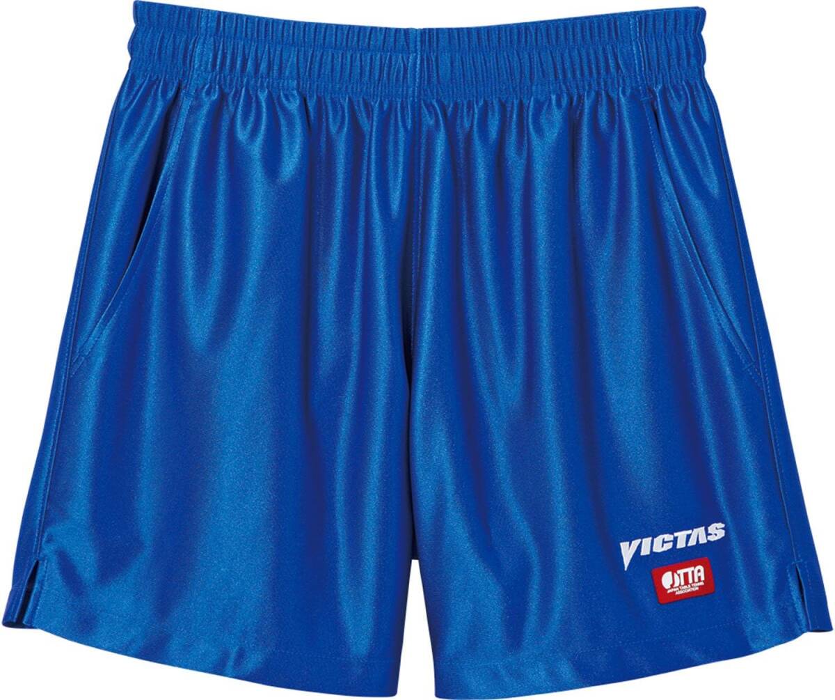 *VICTAS( vi ktas) настольный теннис игра брюки V-SP030 голубой размер M новый товар *