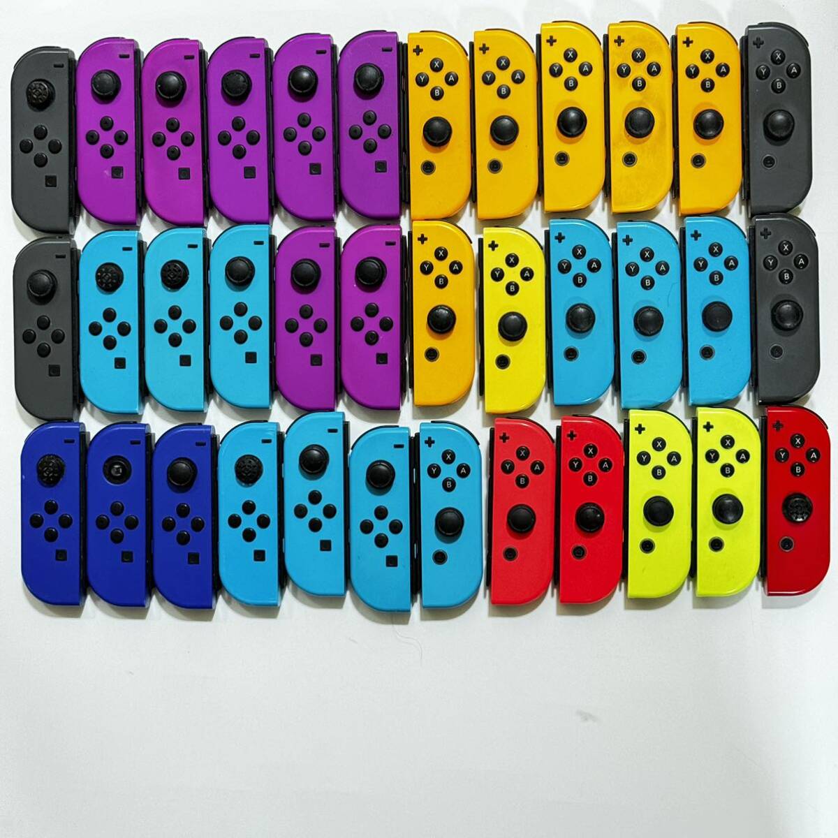 【ジャンク品】 Nintendo Switch 任天堂スイッチ ジョイコン　 Joy-Con コントローラ　36個　まとめ売り　在庫処分品　ZA5B_画像1