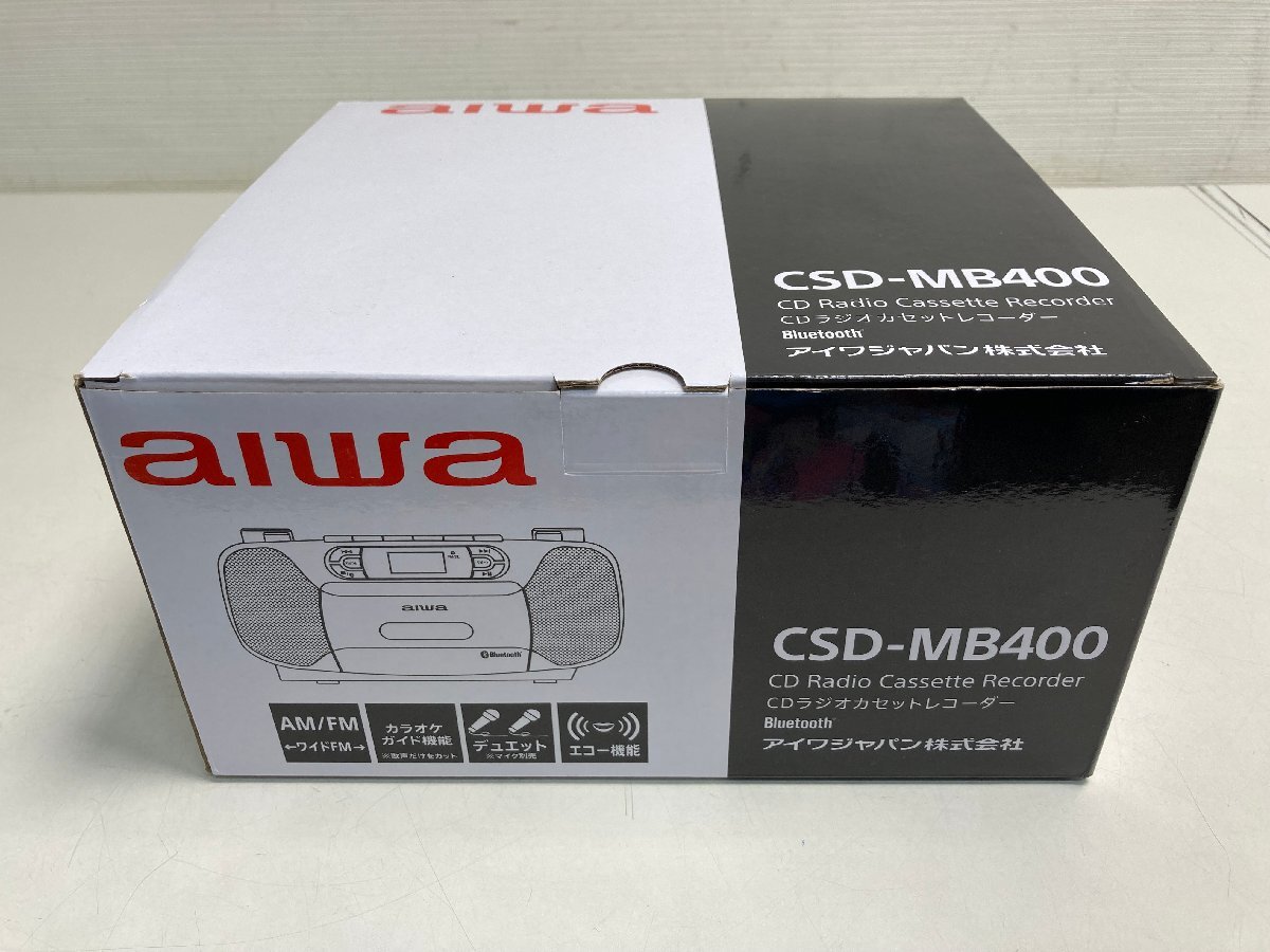 [*10-4450]# unused #aiwa CSD-MB400 radio-cassette (0688)