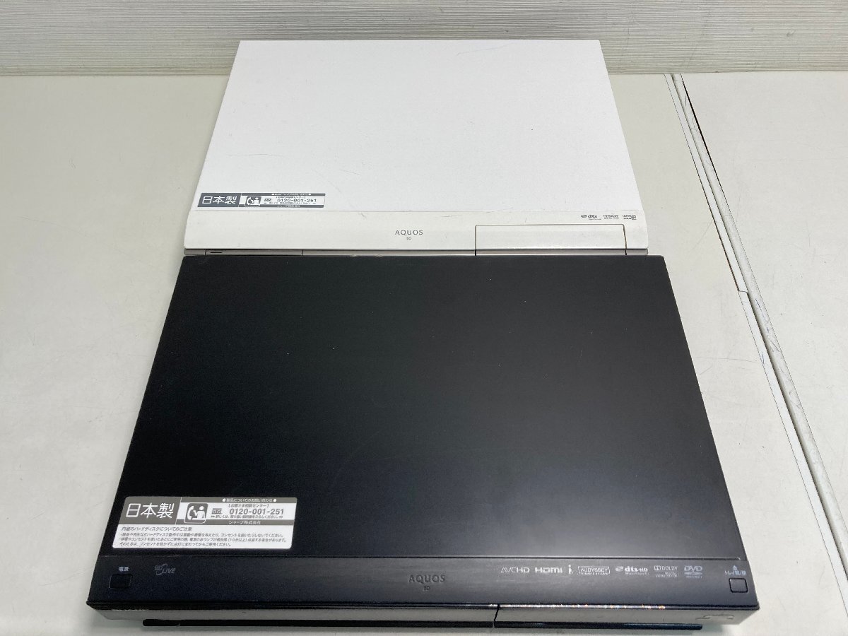 【★99-04-6998】■ジャンク■SHARP シャープ BD-HDW32 BD-AV1-W Blu-rayレコーダー ブルーレイ HDD リモコンありの画像5