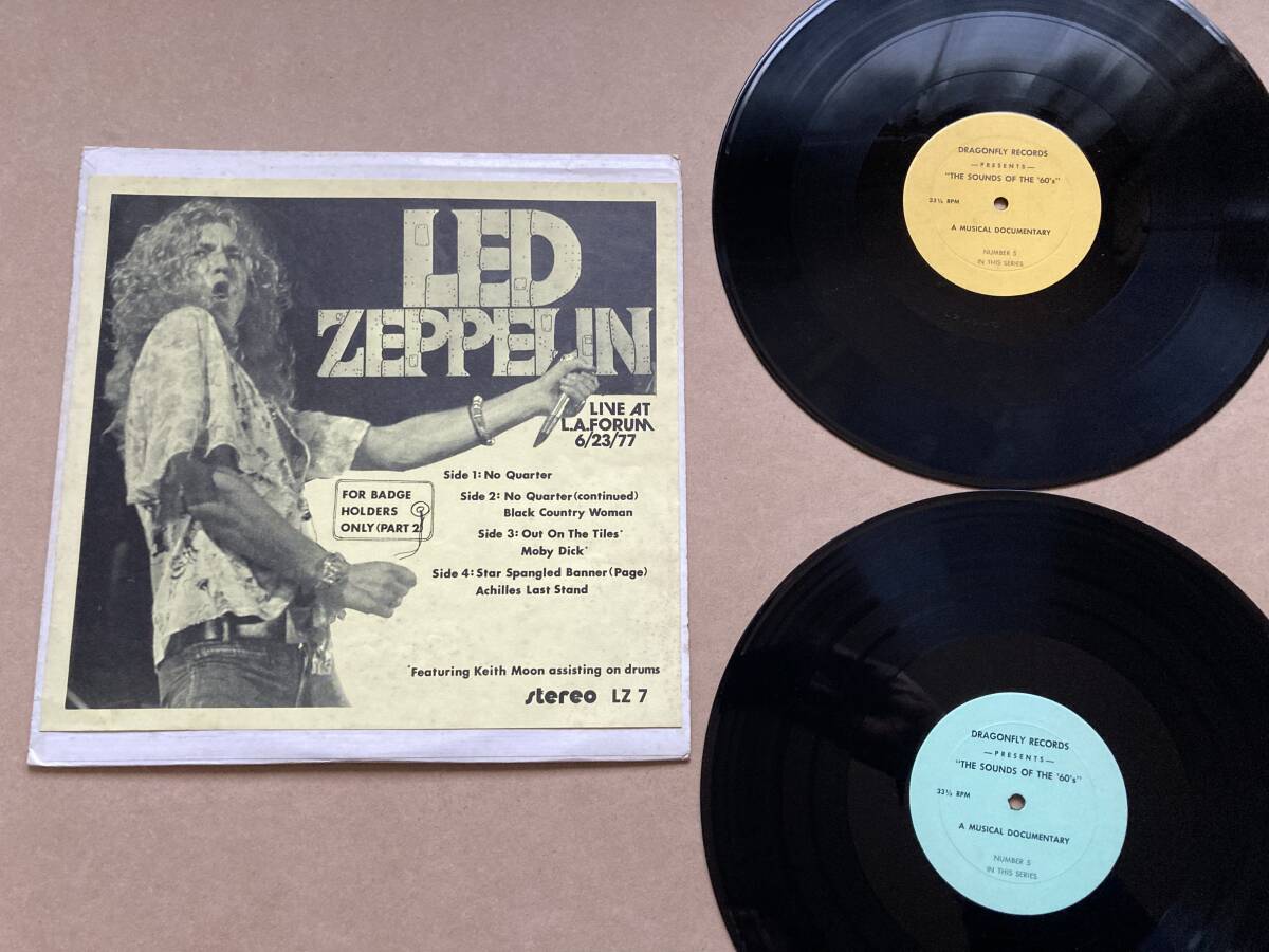 2LP LED ZEPPELIN レッド・ツェッペリン / LIVE AT L.A. FORUM 6/23/77 LZ-7_画像1