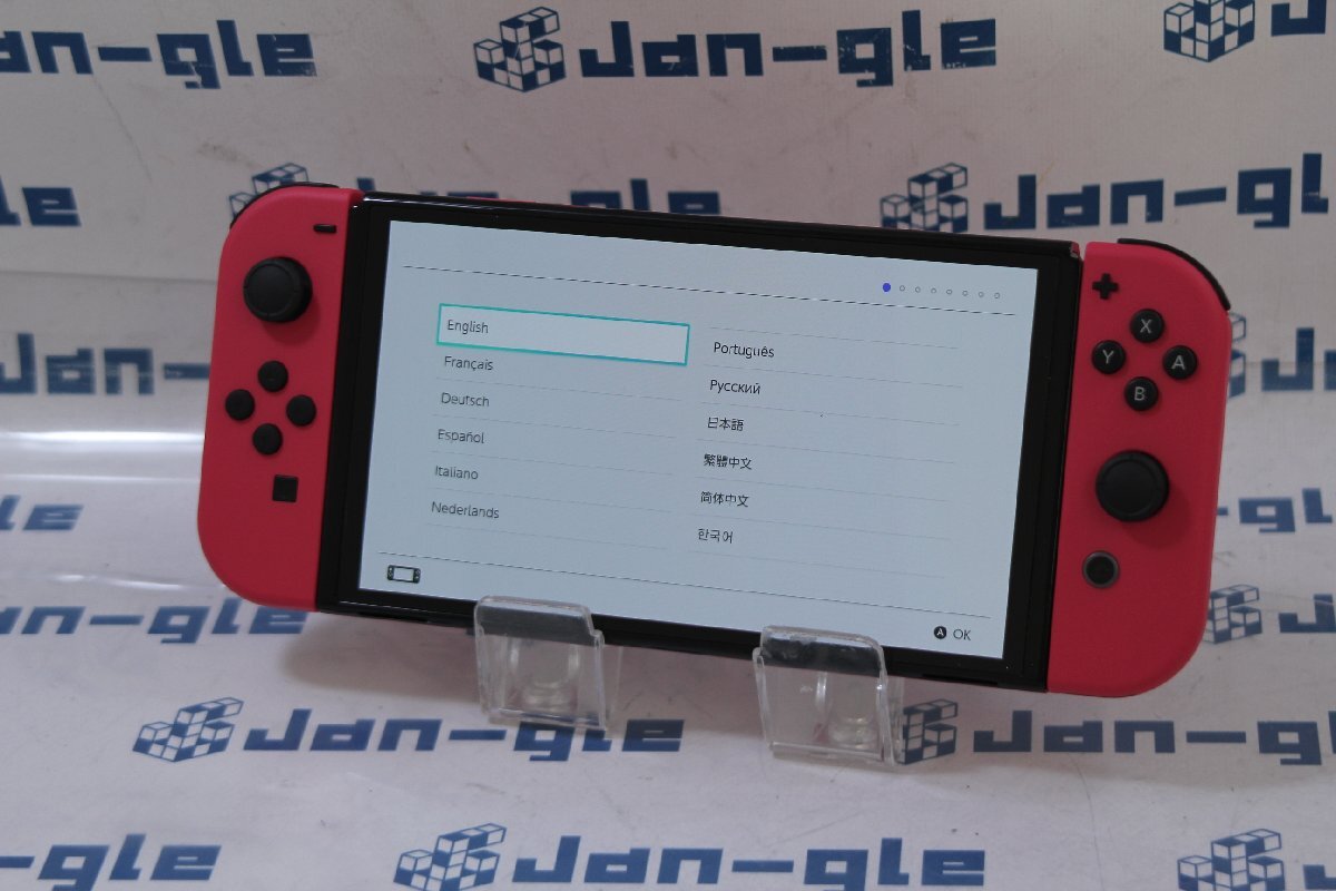 【オマケつき】 関西 極美品 任天堂 Nintendo Switch 有機ELモデル マリオレッド HEG-S-KAAAA 格安スタート！□s J488513 O_画像1