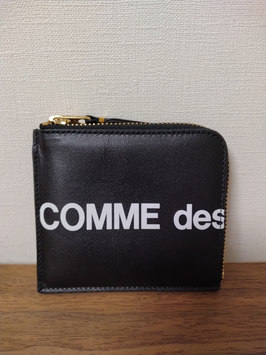  use little Comme des Garcons HUGE LOGO Logo purse wallet coin case pouch SA3100HL black black Wallet COMME des GARCONS