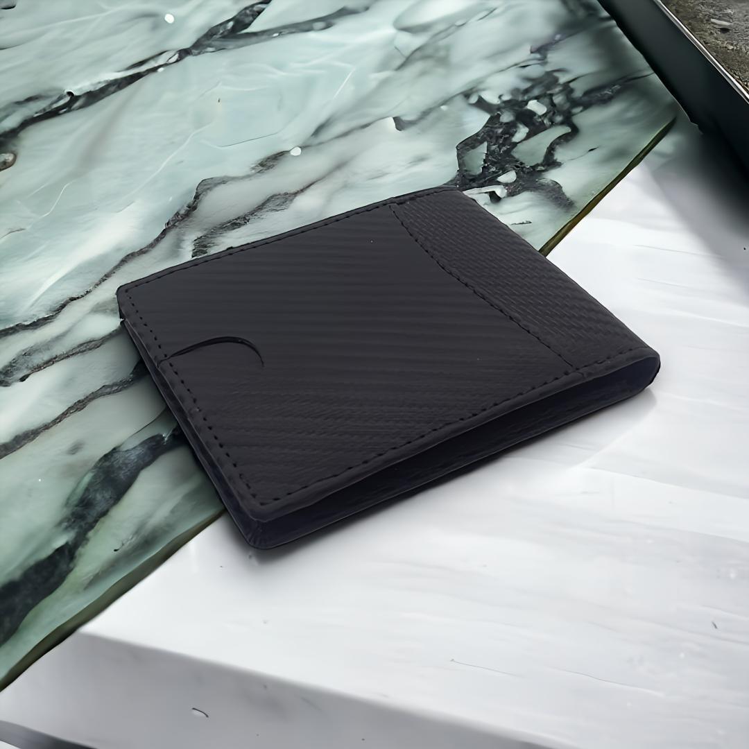 二つ折り財布 内装：黒 メンズ レディース BOX型小銭入れ カードケース_画像2