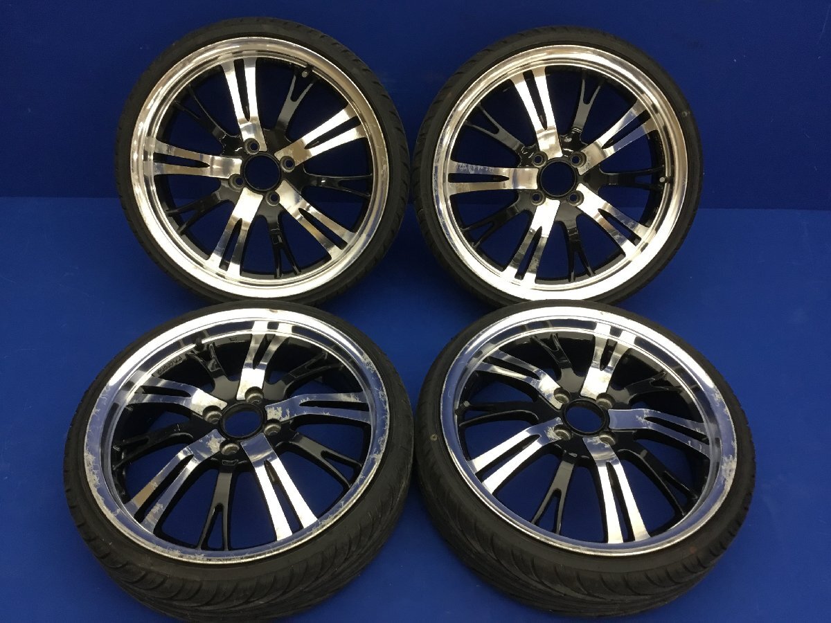 2022年製 NANKANG ULTRA SPORT NS-2 165/35R17 & 社外 メーカー不明 17×5.5J＋45 PCD100 ハブ径73 4穴 4本 　　 313042　2F8-1　深_センターキャップ欠品です。