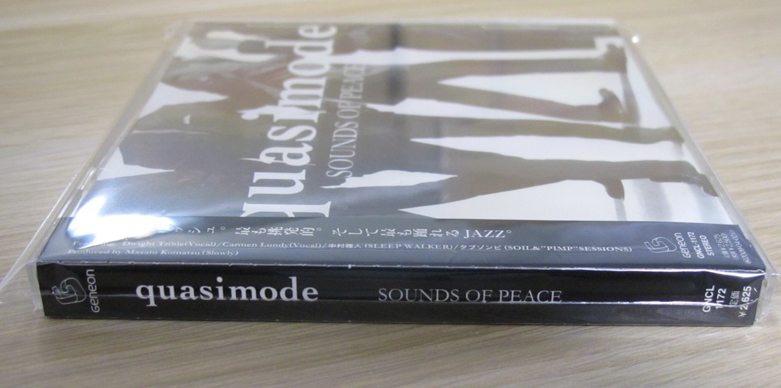 quasimode - SOUNDS OF PEACE 国内盤帯付きCD (2008年 / GENEON) (タブゾンビ / 中村雅人 / SLEEP WALKER / Dwight Trible参加)_画像3