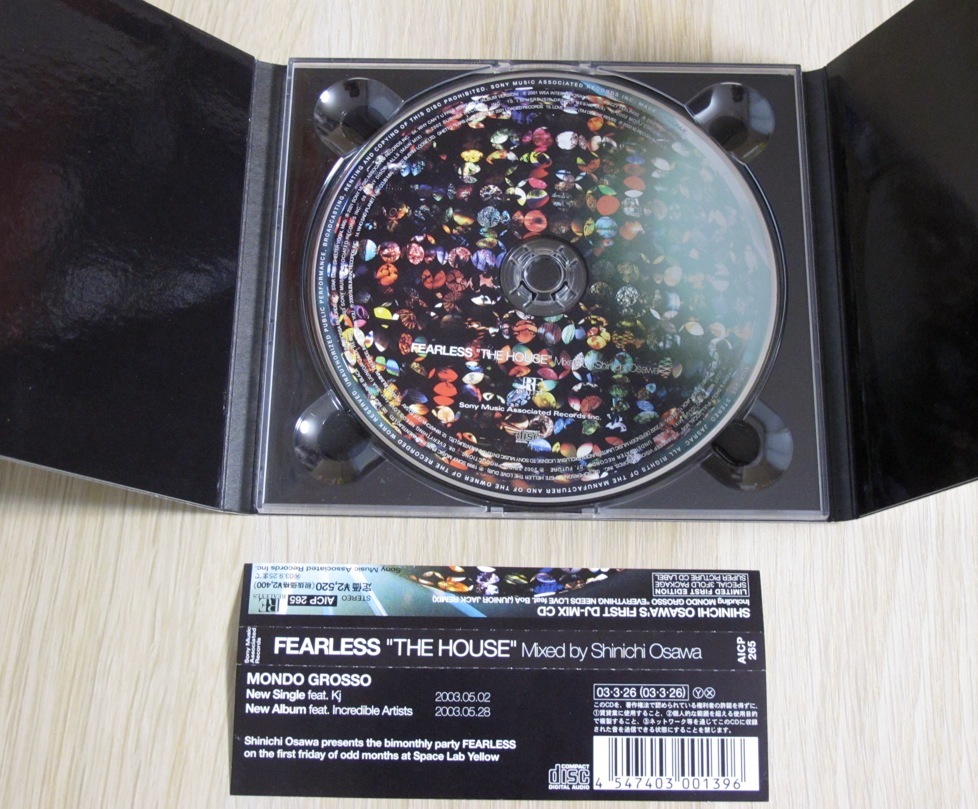 FEARLESS "THE HOUSE" Mixed by Shinichi Osawa (大沢 伸一) 帯付きCD_画像4