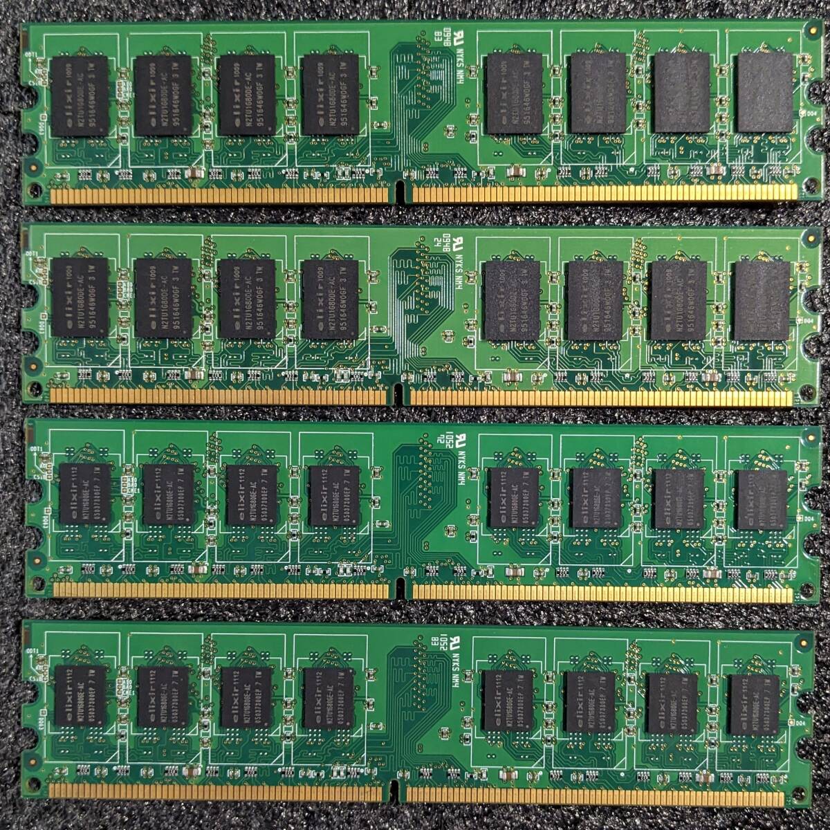 【中古】DDR2メモリ 8GB(2GB4枚組) CFD elixir W2U800CQ-2GL5J [DDR2-800 PC2-6400]