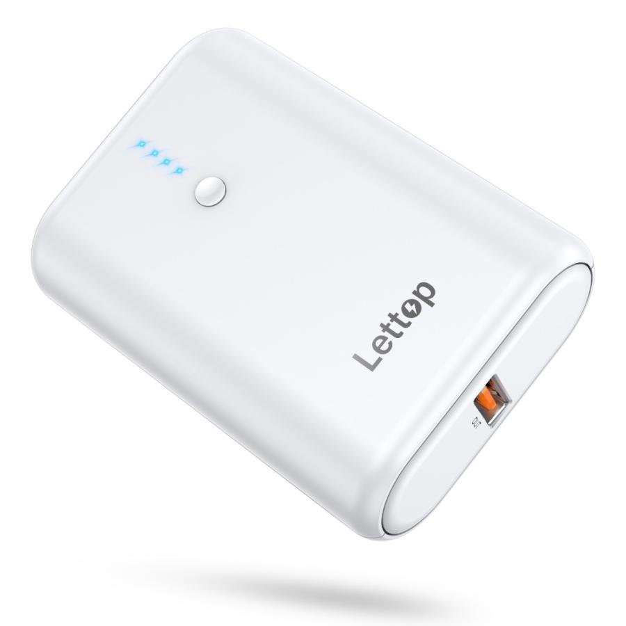 モバイルバッテリー iPhone 軽量 10000mAh 大容量 20W QC3.0搭載 USB-A+Type-C入出力ポート パススルー機能搭載 二台同時充電 iPhone/Andro_画像1