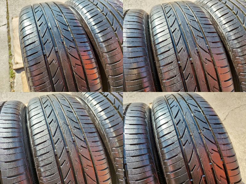 NV 5.5J-15インチ ET50 100-4H ガンメタ デイトン DT30 185/60R15 2018年製 アクア ヴィッツ インサイト グレイス フィット シャトル_画像9