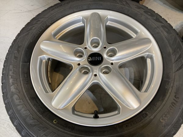 ◆決算SALE 1000円～!! MINI ミニクロスオーバー R60 純正 16×6.5J+42 120/5H TOYO TX 205/60R16 溝あり!! 17年製造 スタッドレスSET!!_画像4