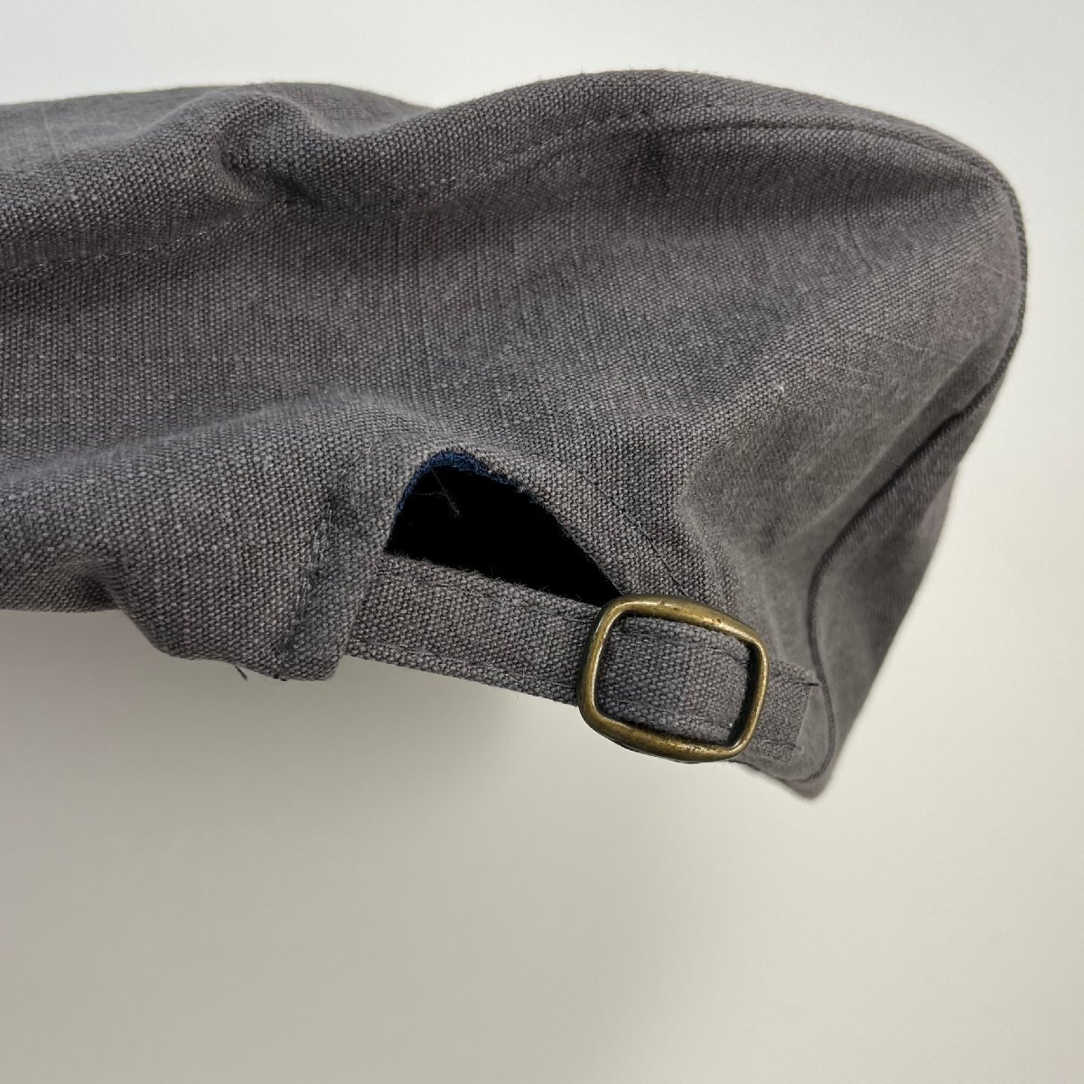 新品　ハンチング　チャコールグレー　シンプル　コットン　調節ベルト　ハンティング帽　フリーサイズ　メンズ　レディース_画像7