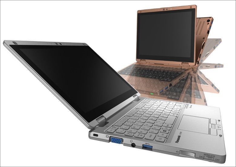 良品!Panasonic-CF-RZ5 2in1型ノートPC Win11Pro・M5-6Y57・4GB・SSD256GB・カメラ・Office2021・Bluetooth・WIFI・タッチパネル