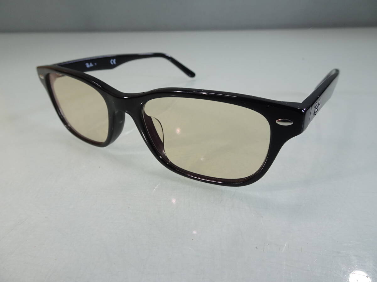 RayBan/レイバン　メガネフレーム　RB5345-D　2000　53口18　145　伊達メガネ　アジアンフィット　中古_画像1