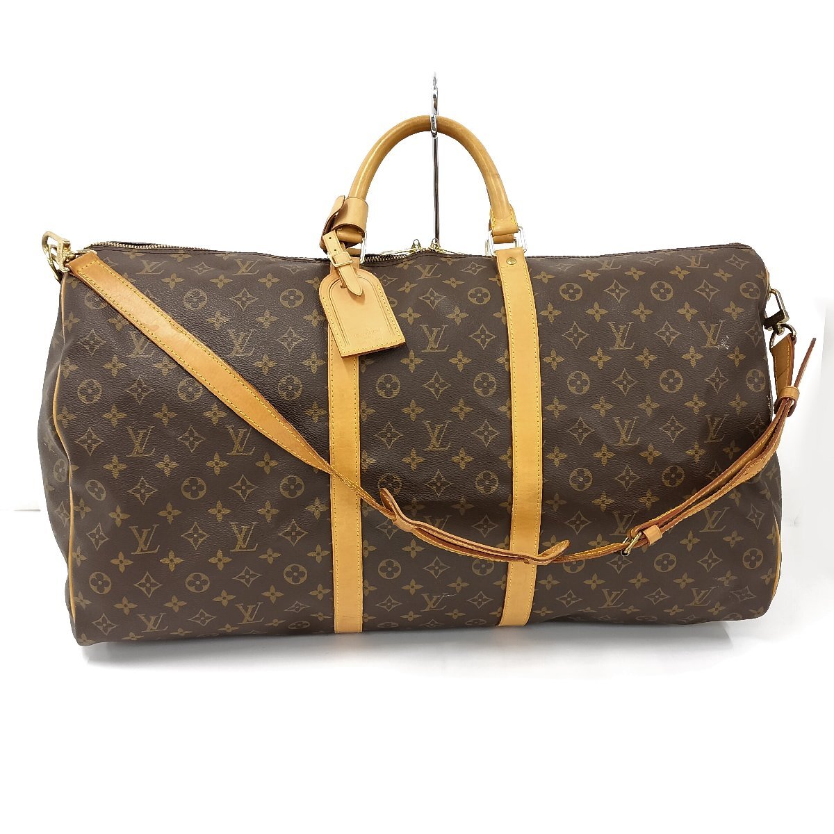 ●ルイヴィトン LOUIS VUITTON キーポル・バンドリエール60 モノグラム ブラウン ボストンバッグ M41412[Jコレ]yu107_画像1