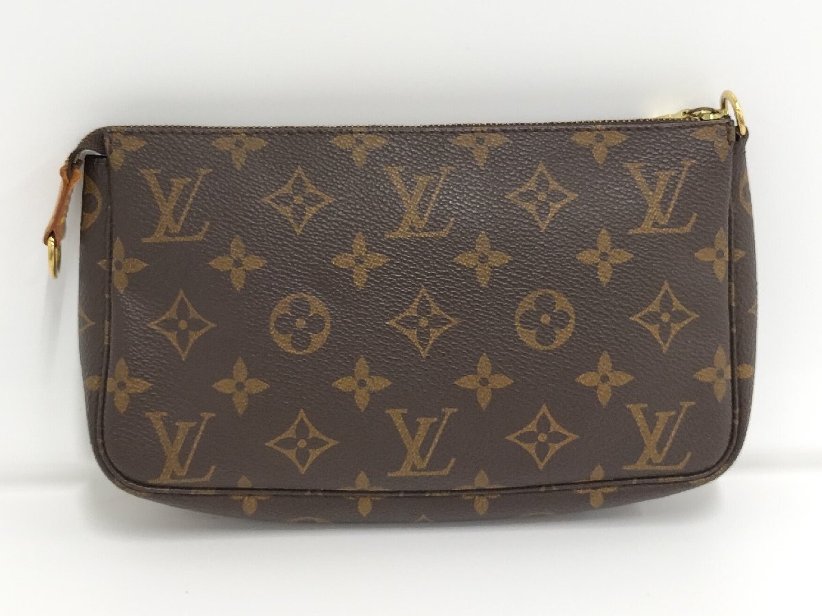 ●ルイヴィトン LOUIS VUITTON ポシェットアクセソワール アクセサリーポーチ モノグラム M51980[Jコレ]C29TA1_画像2